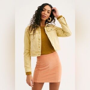 Free People Modern Femme Cord Mini Skirt